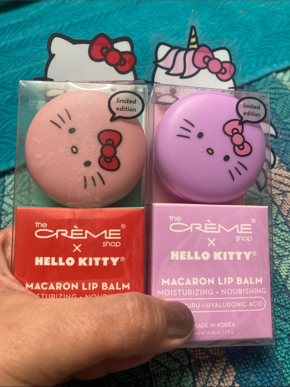 The Crème Shop x Hello Kitty Macaron Lip Balms - Picture 2 of 10